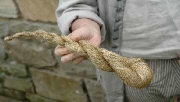 Flax tow fiber 1/4 pound 